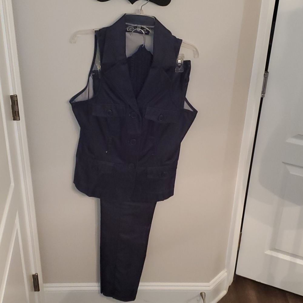 2pc Denim Pantsuit